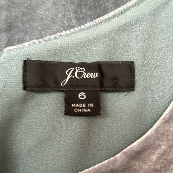 J. Crew Velvet Tank Top Scoop Neck in Gentle Sea 6 - Picture 8 of 15